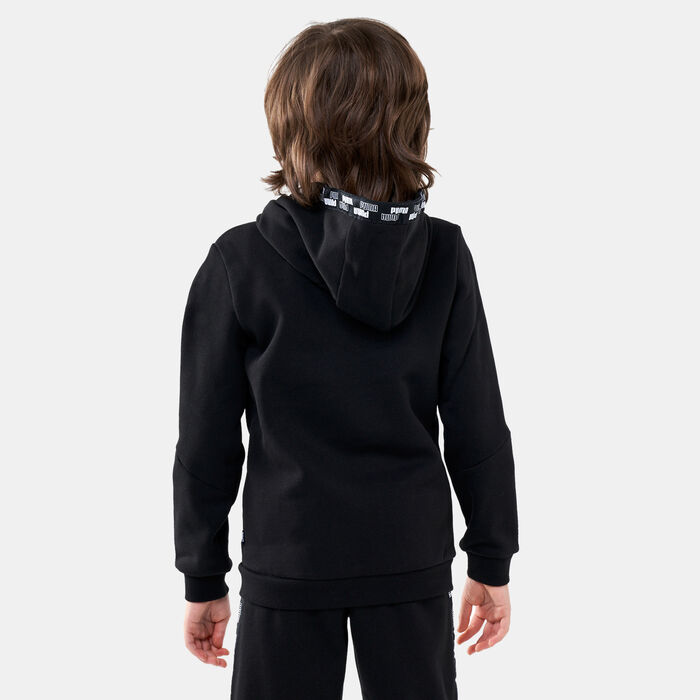 PUMA Kids' POWER Tape Hoodie Black PUMA Kids' POWER Tape Hoodie Black image number 1