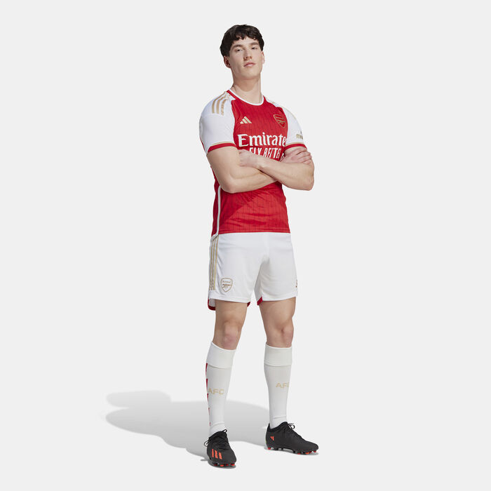 adidas Men's Arsenal Home Shorts - 2023/24 White adidas Men's Arsenal Home Shorts - 2023/24 White image number 2