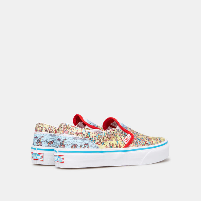 Vans Kids' X Where's Waldo Classic Slip-on Shoe yellow image number 2
