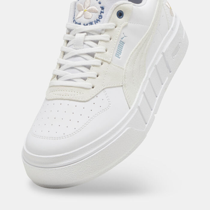 PUMA Women's Cali Court Embroidery Shoes White image number 4