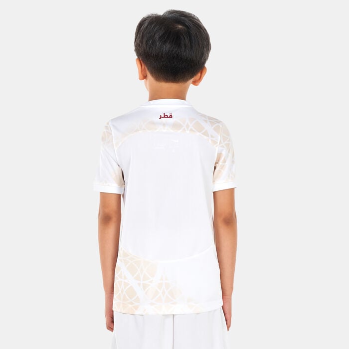 Nike Kids' Qatar Dri-FIT Stadium Away Jersey – 2022 White Nike Kids' Qatar Dri-FIT Stadium Away Jersey – 2022 White image number 1