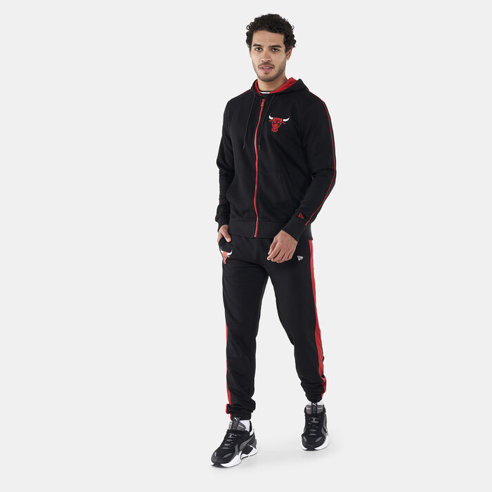 New Era Men's NBA Chicago Bulls Team Logo Sweatpants Black New Era Men's NBA Chicago Bulls Team Logo Sweatpants Black image number 2