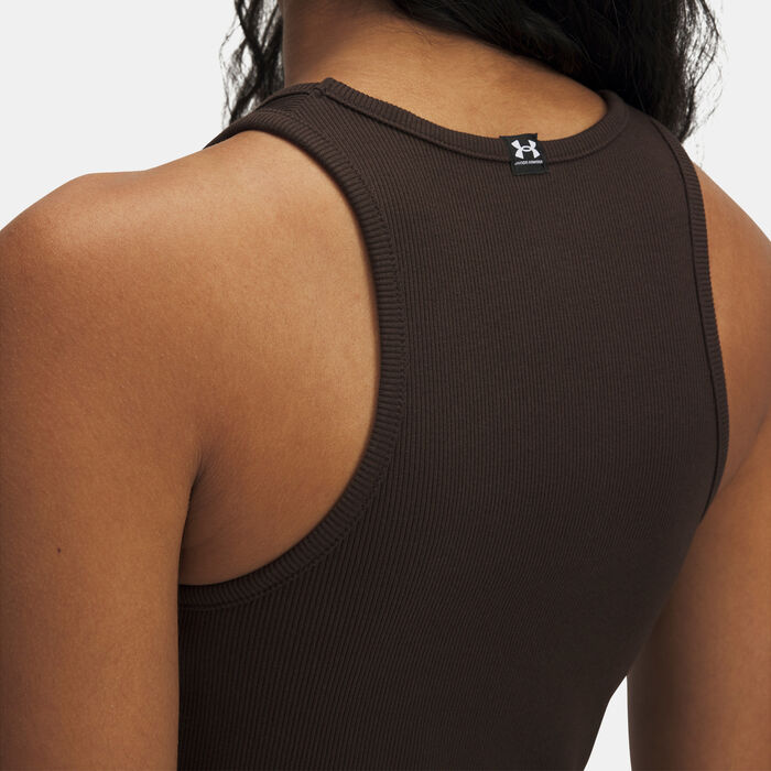 Under Armour Women's Rival Rib Tank Top Brown image number 2