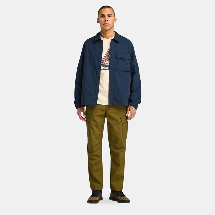 Timberland Men's Outdoor Inspired Graphic T-Shirt Beige image number 2