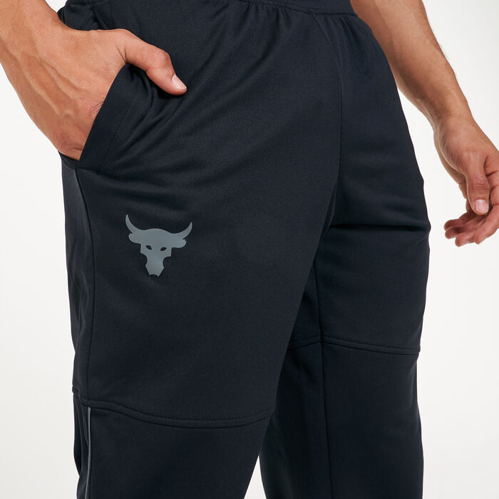 Under Armour Men's Project Rock Knit Track Pants Black image number 3