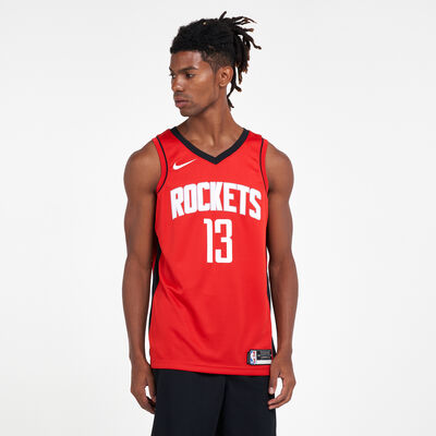 Nike Men's NBA Houston Rockets James Harden Icon Edition Swingman Jersey Red Nike Men's NBA Houston Rockets James Harden Icon Edition Swingman Jersey Red