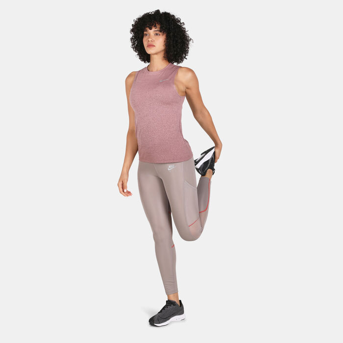 Nike Women's Air Dri-FIT Leggings Grey Nike Women's Air Dri-FIT Leggings Grey image number 2