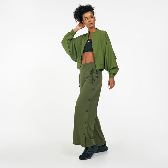 adidas Women's Karlie Kloss Flared Pants Green adidas Women's Karlie Kloss Flared Pants Green image number 2