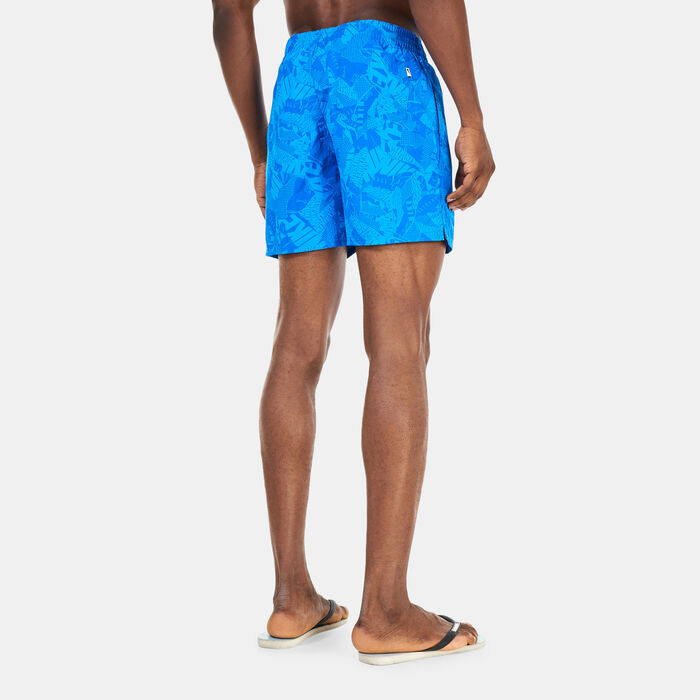 Nike Swim Men's Swim Collage Icon 5-Inch Volley Shorts Blue image number 1