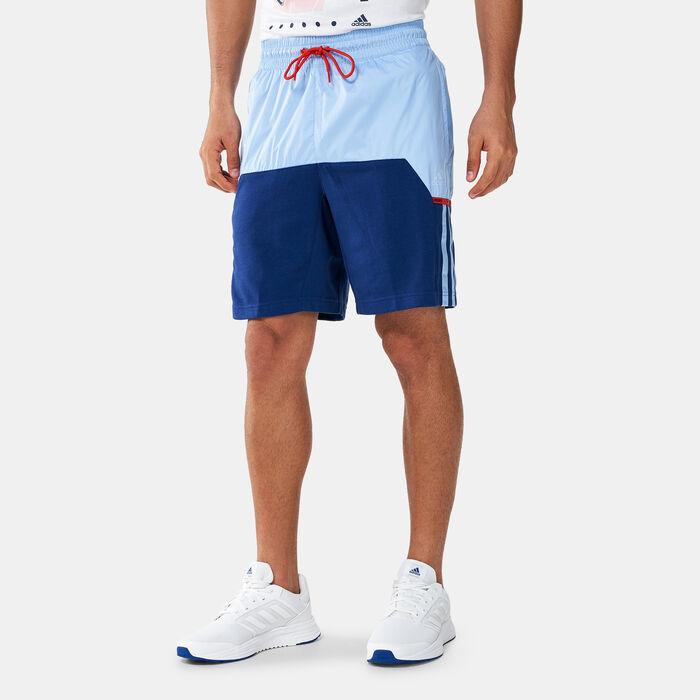 adidas Men's Trae Shorts Blue adidas Men's Trae Shorts Blue image number 0