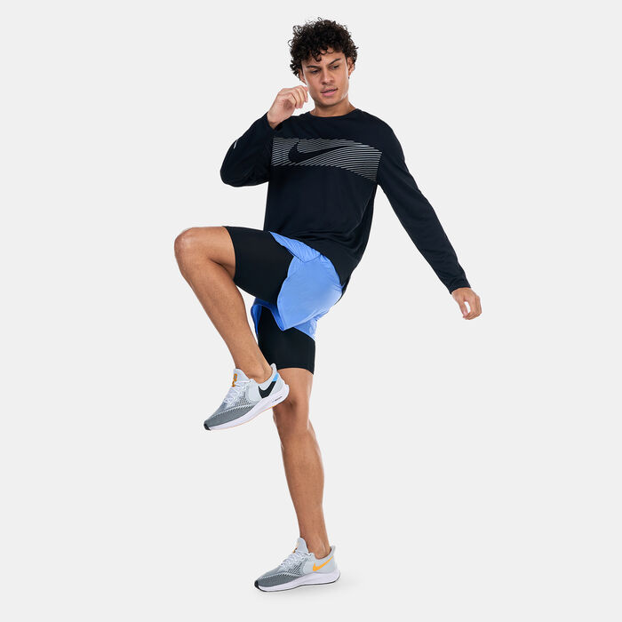 Nike Men's Running Division Repel 2-in-1 Running Shorts Blue image number 2