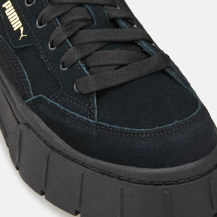 PUMA Women's Mayze Stack Suede Shoe Black image number 4