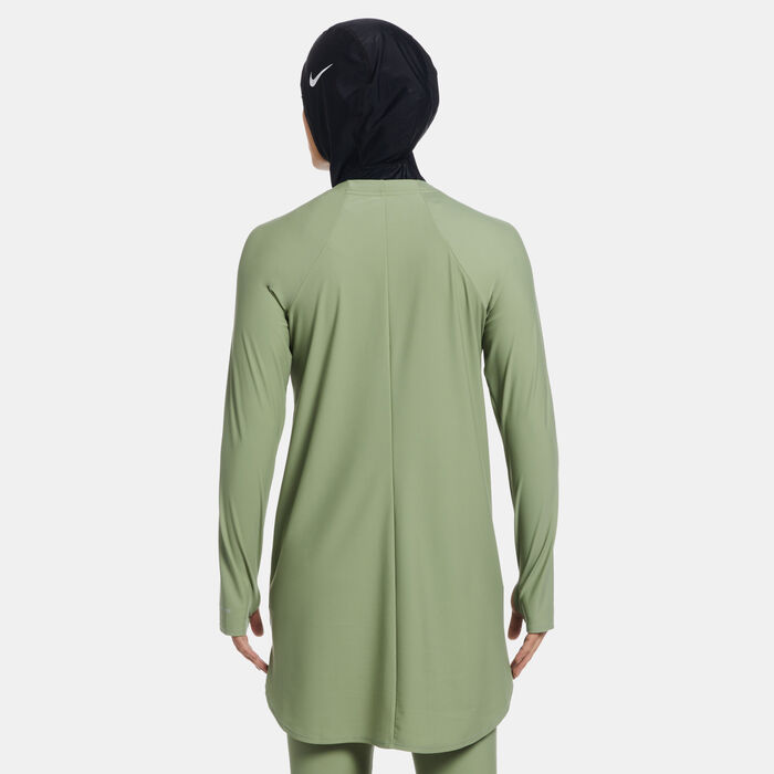 Nike Swim Women's Victory Full-Coverage Solid Swimming Tunic Green Nike Swim Women's Victory Full-Coverage Solid Swimming Tunic Green image number 1