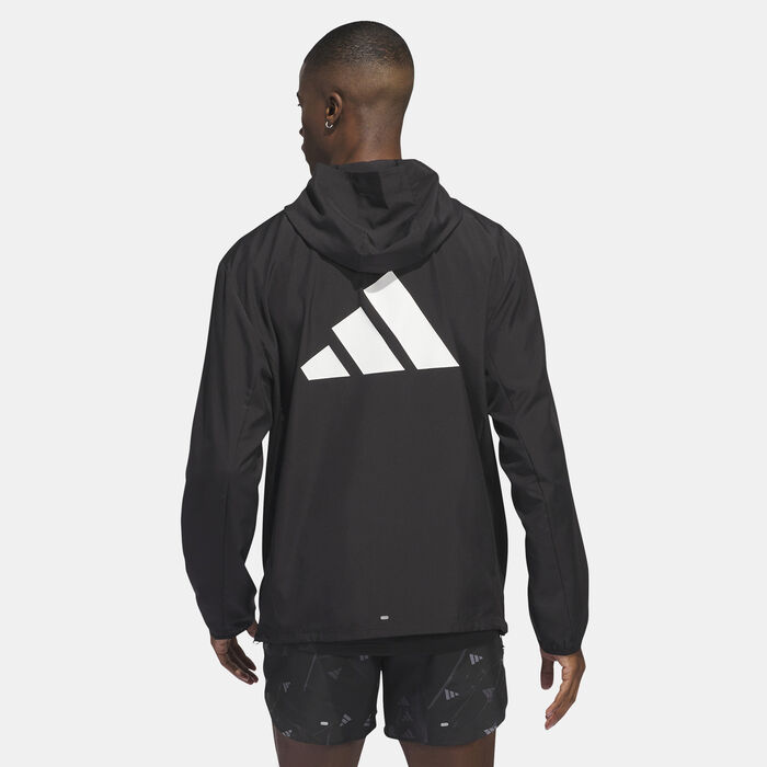 adidas Men's Run It Jacket Black adidas Men's Run It Jacket Black image number 1