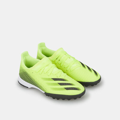 adidas Kids' X Ghosted.3 Turf Ground Football Shoe yellow