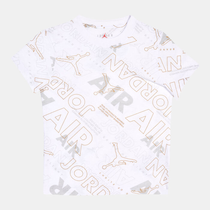 Jordan Kids' Golden Flight Printed T-Shirt (Younger Kids) White Jordan Kids' Golden Flight Printed T-Shirt (Younger Kids) White image number 0