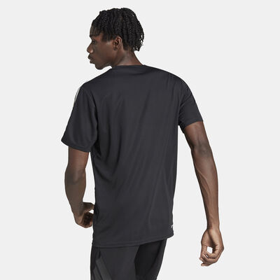 adidas Men's Train Essentials 3-Stripes Training T-Shirt Black