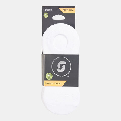 Sun and Sand Sports Women's No-Show Socks (3 Pack) - S/M White Sun and Sand Sports Women's No-Show Socks (3 Pack) - S/M White