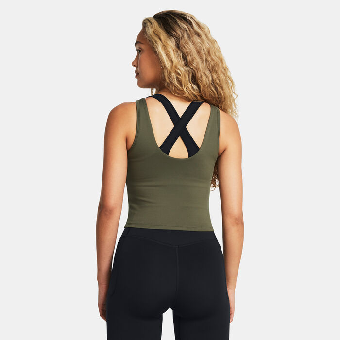 Under Armour Women's Motion Training Tank Top Green Under Armour Women's Motion Training Tank Top Green image number 1
