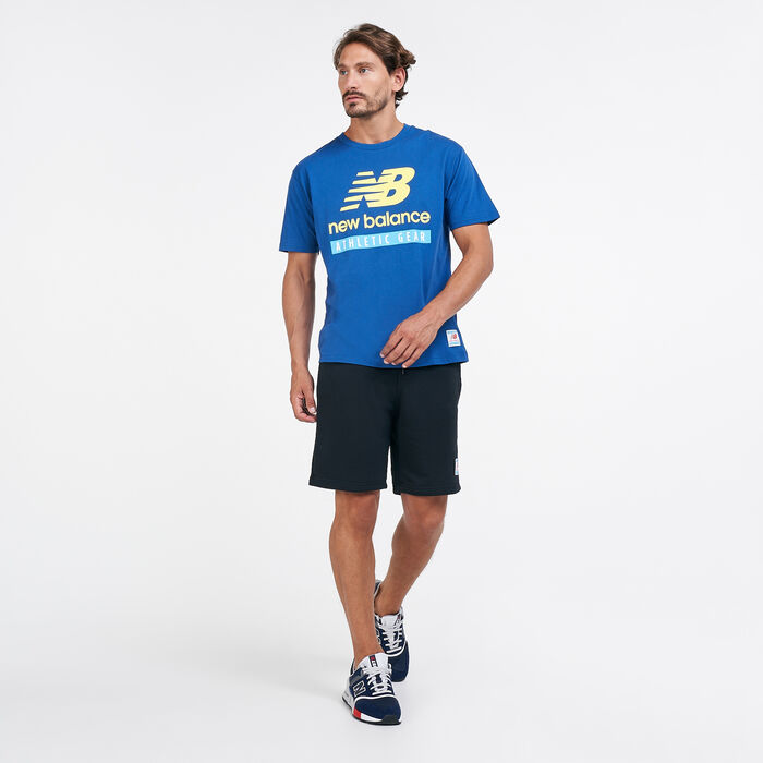 New Balance Men's Essentials Logo T-Shirt Blue New Balance Men's Essentials Logo T-Shirt Blue image number 2