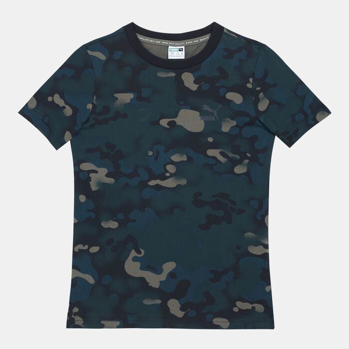 PUMA Kids' Classics Graphic Camo T-Shirt Green PUMA Kids' Classics Graphic Camo T-Shirt Green image number 0