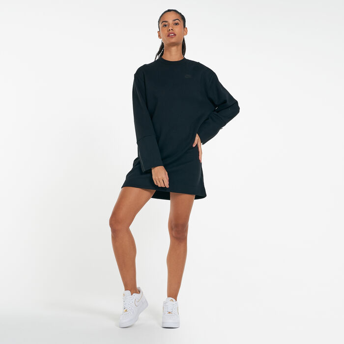 Nike Women's Sportswear Tech Fleece Essential Dress Black Nike Women's Sportswear Tech Fleece Essential Dress Black image number 0