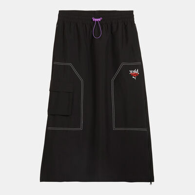 PUMA Women's X-Girl Midi Skirt Black PUMA Women's X-Girl Midi Skirt Black