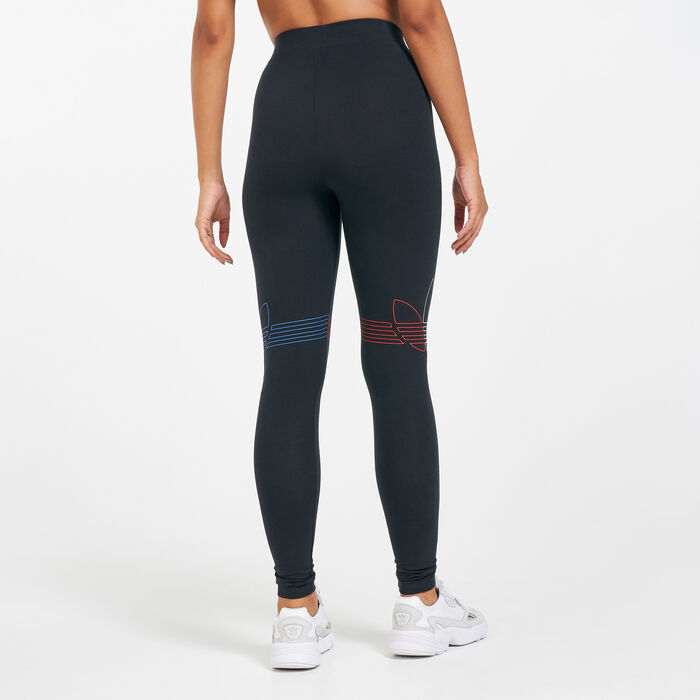 adidas Originals Women's Adicolor Tricolour Leggings Black adidas Originals Women's Adicolor Tricolour Leggings Black image number 1