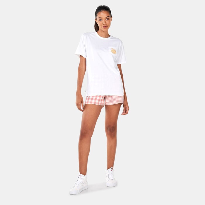 Vans Women's x Lizzie Armanto Off The Wall Pocket T-Shirt White Vans Women's x Lizzie Armanto Off The Wall Pocket T-Shirt White image number 2