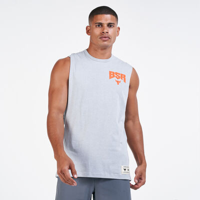 Under Armour Men's Project Rock Show Your BSR Tank Top Grey Under Armour Men's Project Rock Show Your BSR Tank Top Grey