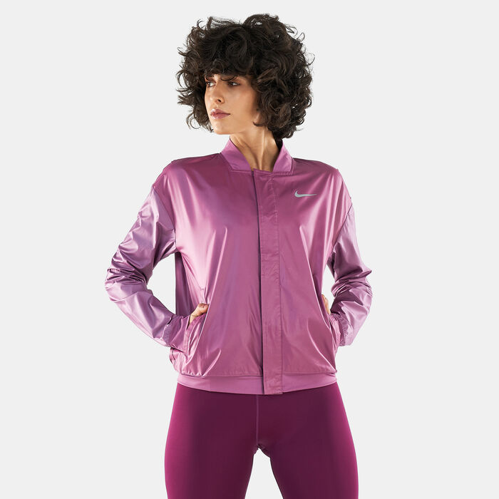 Nike Women's Swoosh Running Jacket Pink Nike Women's Swoosh Running Jacket Pink image number 0