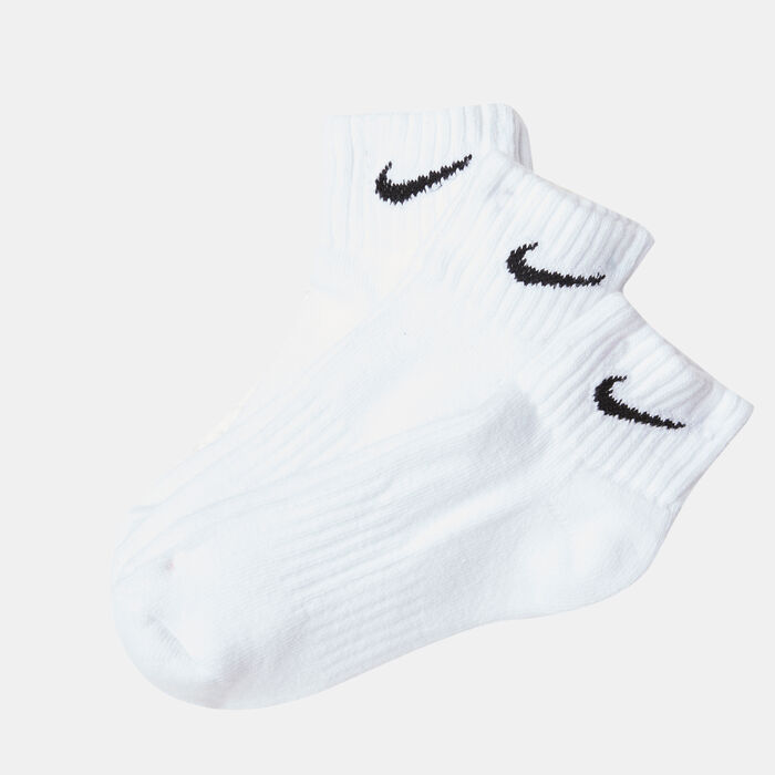Nike Value Quarter Socks (3 Pack) White Nike Value Quarter Socks (3 Pack) White image number 0