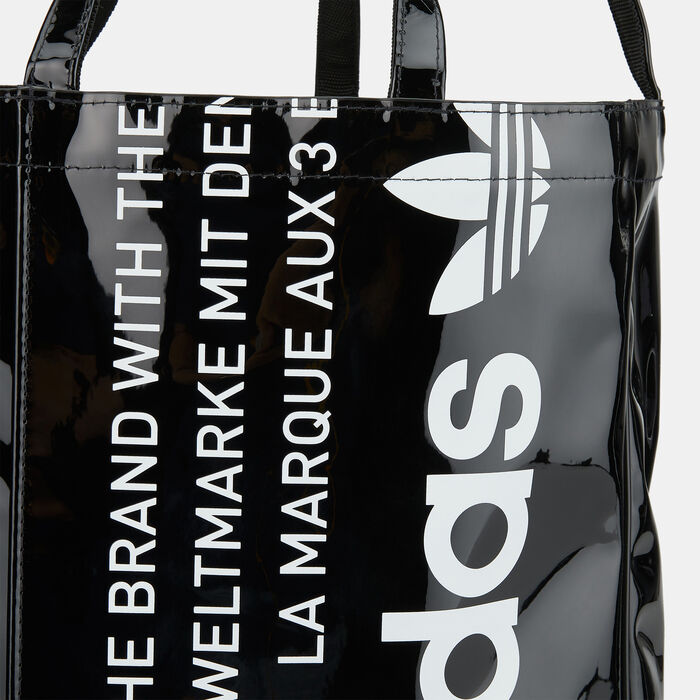 adidas Vintage Airliner Shopper Luxe Tote Bag Black adidas Vintage Airliner Shopper Luxe Tote Bag Black image number 3