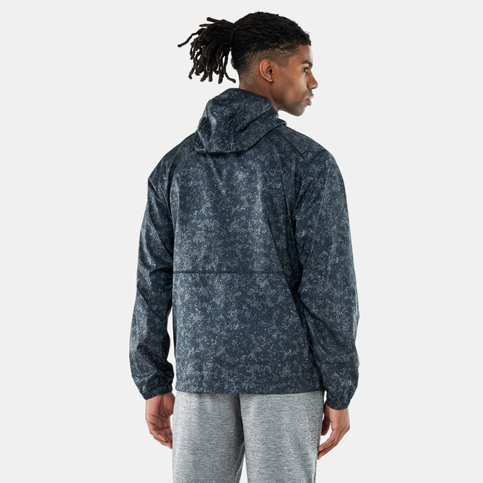 Columbia Men's Flash Forward™ Windbreaker Print Jacket Black Columbia Men's Flash Forward™ Windbreaker Print Jacket Black image number 1