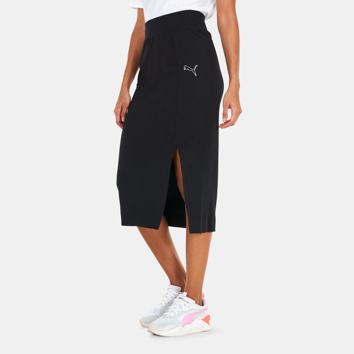 PUMA Women's HER Skirt Black image number 0