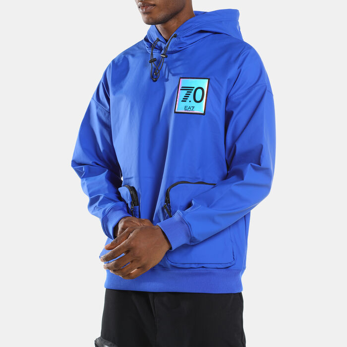 EA7 Emporio Armani Men's Train 7.0 Hoodie Blue EA7 Emporio Armani Men's Train 7.0 Hoodie Blue image number 3