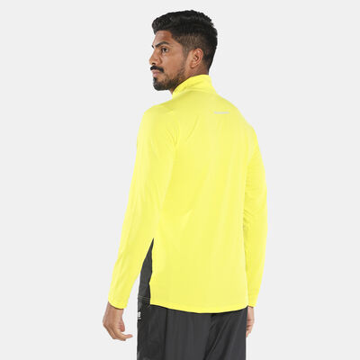 New Balance Men's Accelerate Half Zip Top yellow