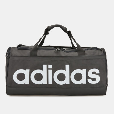 adidas Men's Essentials Linear Duffel Bag (Medium) Black adidas Men's Essentials Linear Duffel Bag (Medium) Black