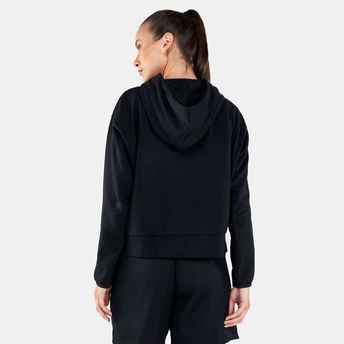 Nike Women's Dri-FIT Swoosh Hoodie Black Nike Women's Dri-FIT Swoosh Hoodie Black image number 1