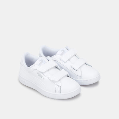 PUMA Kids' Smash 3.0 V Shoe (Younger Kids) White