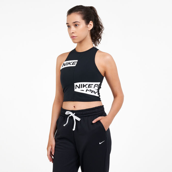 Nike Women's Pro PP3 Trompe Crop Tank Top Nike Women's Pro PP3 Trompe Crop Tank Top image number 0