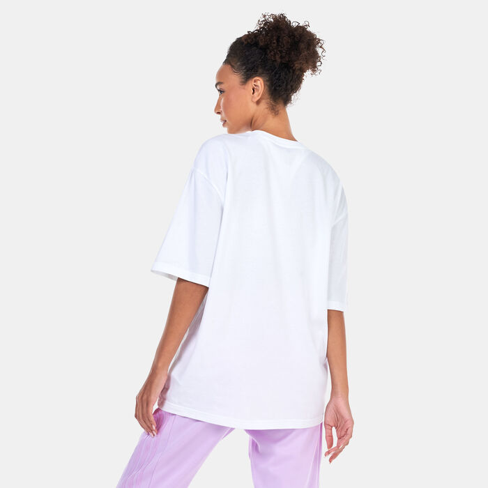 adidas Women's Lounge Graphic T-Shirt White adidas Women's Lounge Graphic T-Shirt White image number 1
