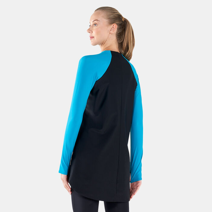 Nike Swim Women's Victory Swimming T-Shirt yellow image number 1