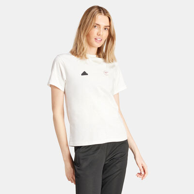 adidas Women's House of Tiro Summer Graphic T-Shirt White