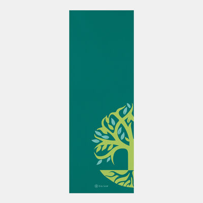 Gaiam Root To Rise Yoga Mat (3mm) Green Gaiam Root To Rise Yoga Mat (3mm) Green