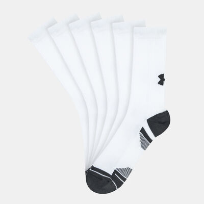 Under Armour Performance Tech Crew Socks (3 Pairs) White Under Armour Performance Tech Crew Socks (3 Pairs) White