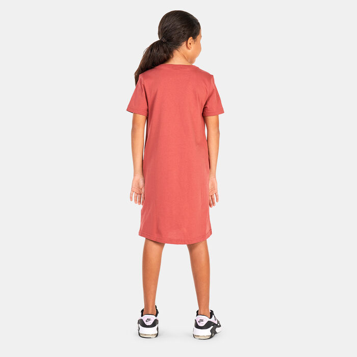 Nike Kids' Sportswear Futura T-Shirt Dress Brown Nike Kids' Sportswear Futura T-Shirt Dress Brown image number 1