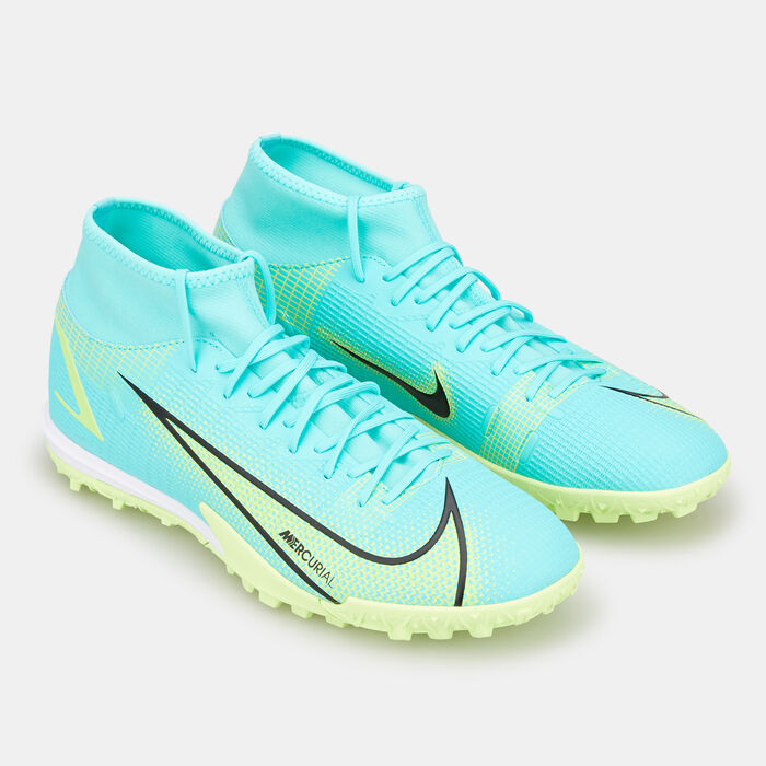 Nike Mercurial Superfly 8 Academy TF Turf Football Shoe Blue Nike Mercurial Superfly 8 Academy TF Turf Football Shoe Blue image number 1