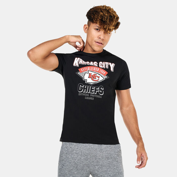 New Era Men's NFL Kansas City Chiefs Team Wordmark T-Shirt Black New Era Men's NFL Kansas City Chiefs Team Wordmark T-Shirt Black image number 0