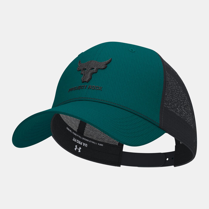 Under Armour Men's Project Rock Trucker Cap Green Under Armour Men's Project Rock Trucker Cap Green image number 1